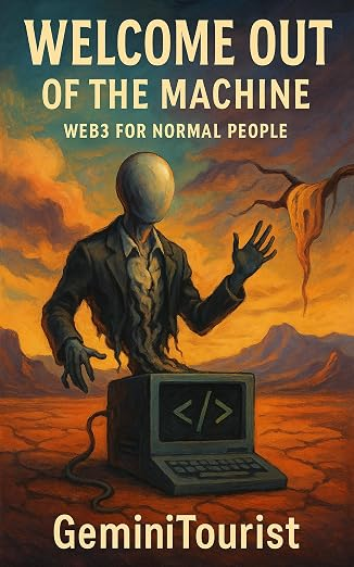 Cover of Welcome Out of the Machine: Web3 for Normal People by GeminiTourist